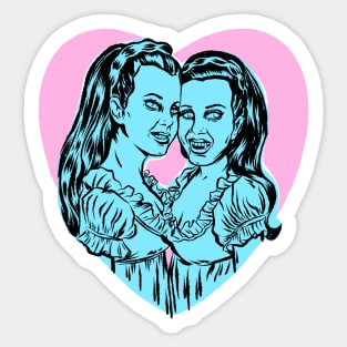 Twins of evil by Bad Taste Forever Sticker